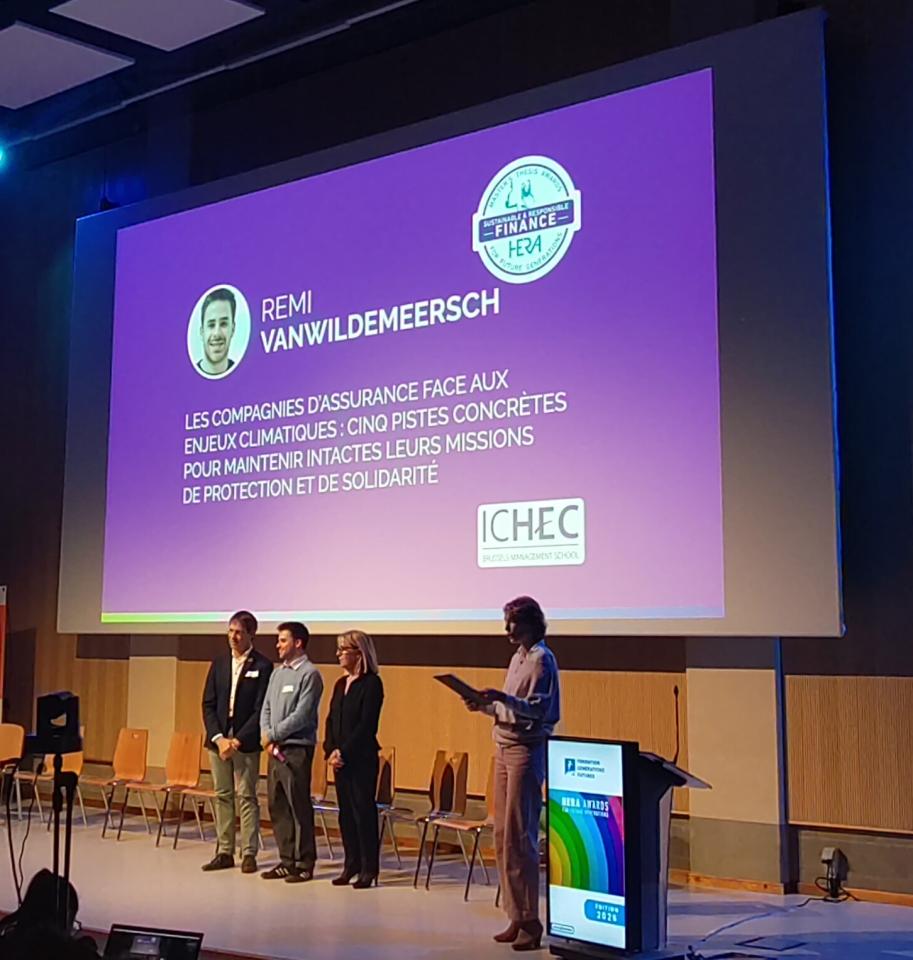 Un étudiant Lauréat du HERA Award Sustainable & Responsible Finance 2026